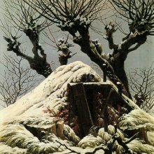 Archives of Khazad-Dum | Caspar David Friedrich - Verschneite Hütte