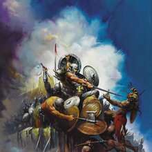 Archives of Khazad-Dum | Ken Kelly - Battle at Cliff's Edge